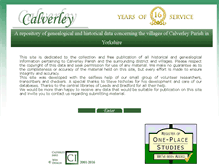 Tablet Screenshot of calverleyinfo.com